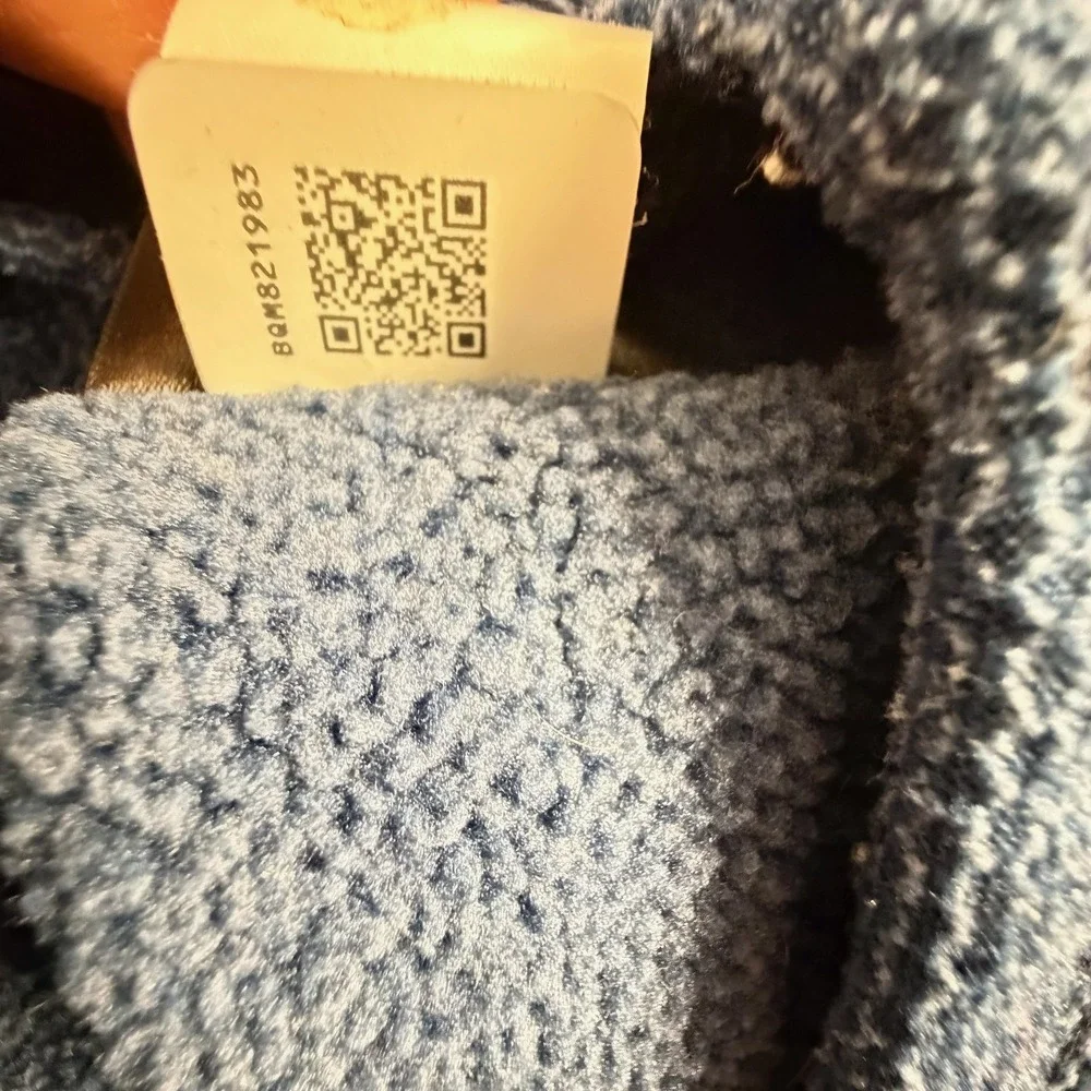 The North Face Pullover Men XL Blue Excellent‎ Waffle Knit Fleece NF0A7UJDHDC
